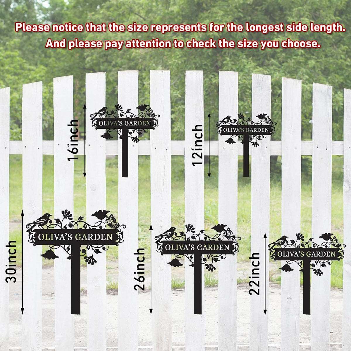 Metal Signs Customized | Personalized Garden Stake Metal Sign | Custom Metal Garden Sign |