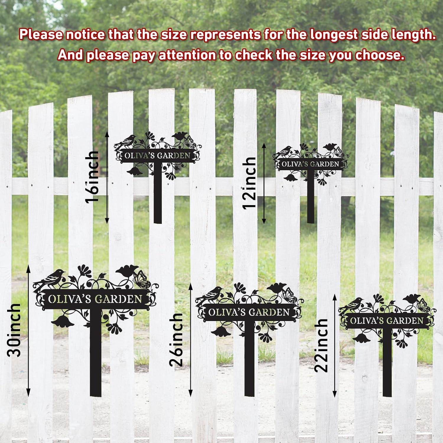 Metal Signs Customized | Personalized Garden Stake Metal Sign | Custom Metal Garden Sign |