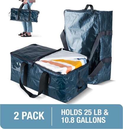 CleverMade Under Bed Storage Bag - Collapsible Storage for Shoes and Clothes Easy Use - Heavy Duty