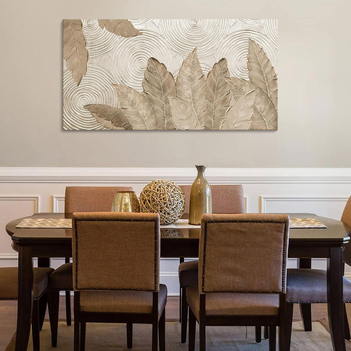 Minimalist & Modern Art for Bedroom Decor Framed Abstract Artwork for Walls Neutral & Contemporary