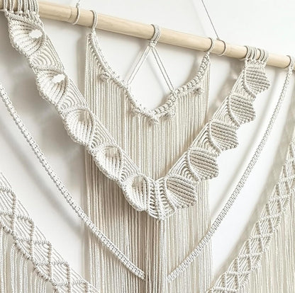 Achart Macrame Wall Hanging Large- Boho Wall Decor- large wall art- Wall Decor Living Room- Macrame
