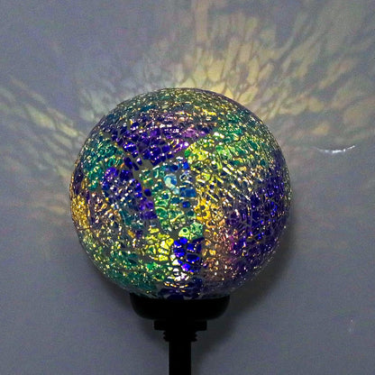 VCUTEKA Solar Lights Outdoor Decorative - Mosaic Solar Garden Stakes Light Waterproof LED Light for
