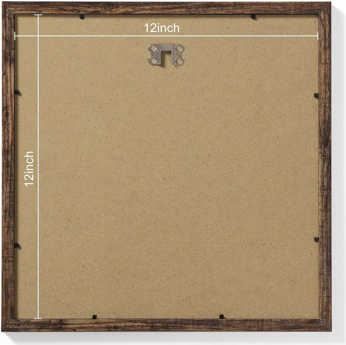 Vittanly 12x12 Picture Frames Set of 9, Shatter Resistant Plexiglass, Display 8x8 Pictures with Mat