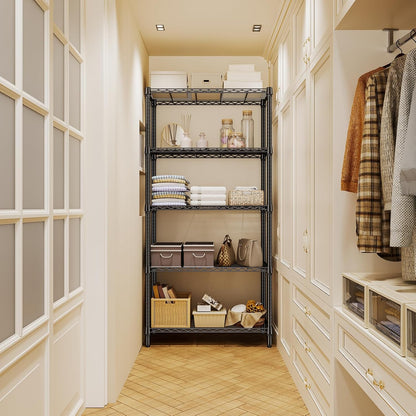 1250 lbs 5 Tier Shelf Metal Storage Shelves Shelving Wire Rack Heavy Duty Closet Organizers for