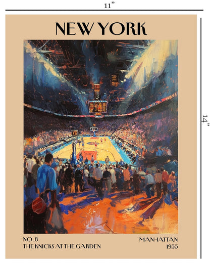 Retro Vintage New York Wall Art Print - 11x14 Unframed Poster - New York City Souvenirs, Cute