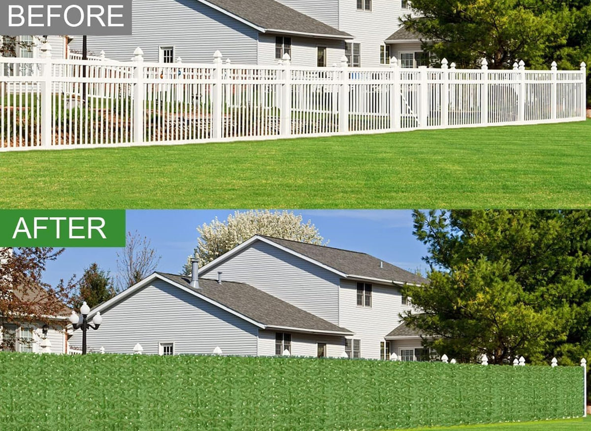 Artificial Ivy Privacy Fence Wall Screen,160x60 in in in UV-Anti Faux Greenery Backdrop Ivy Vine