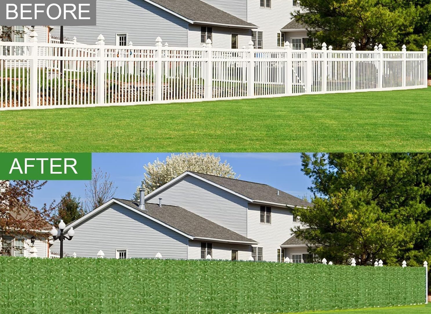 Artificial Ivy Privacy Fence Wall Screen,160x60 in in in UV-Anti Faux Greenery Backdrop Ivy Vine