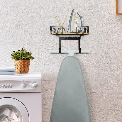 TJ.MOREE Ironing Board Holder Wall Mount - Laundry Room Iron and Ironing Board Hanger Laundry Room