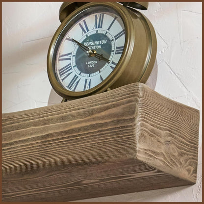 Handmade Fireplace Mantel Shelf 48", Extra Wide Rustic Wood Mantles for Over Fireplace, Wall