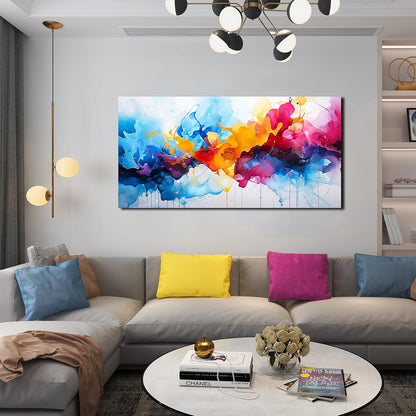 Alsingbago Large Colorful Abstract Canvas Wall Art for Living Room Bedroom Home Office Modern Wall