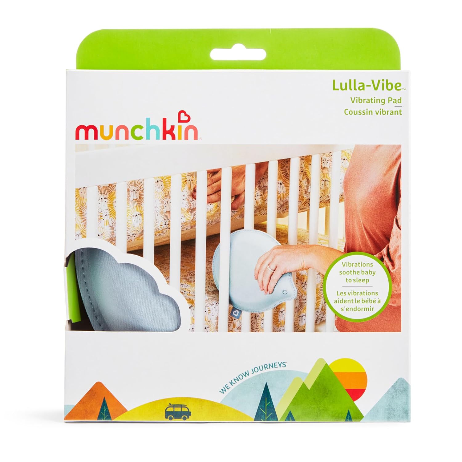 Munchkin Lulla-Vibe Vibrating Pad, Baby Sleep Soother for Crib Mattresses, Bassinets, Strollers