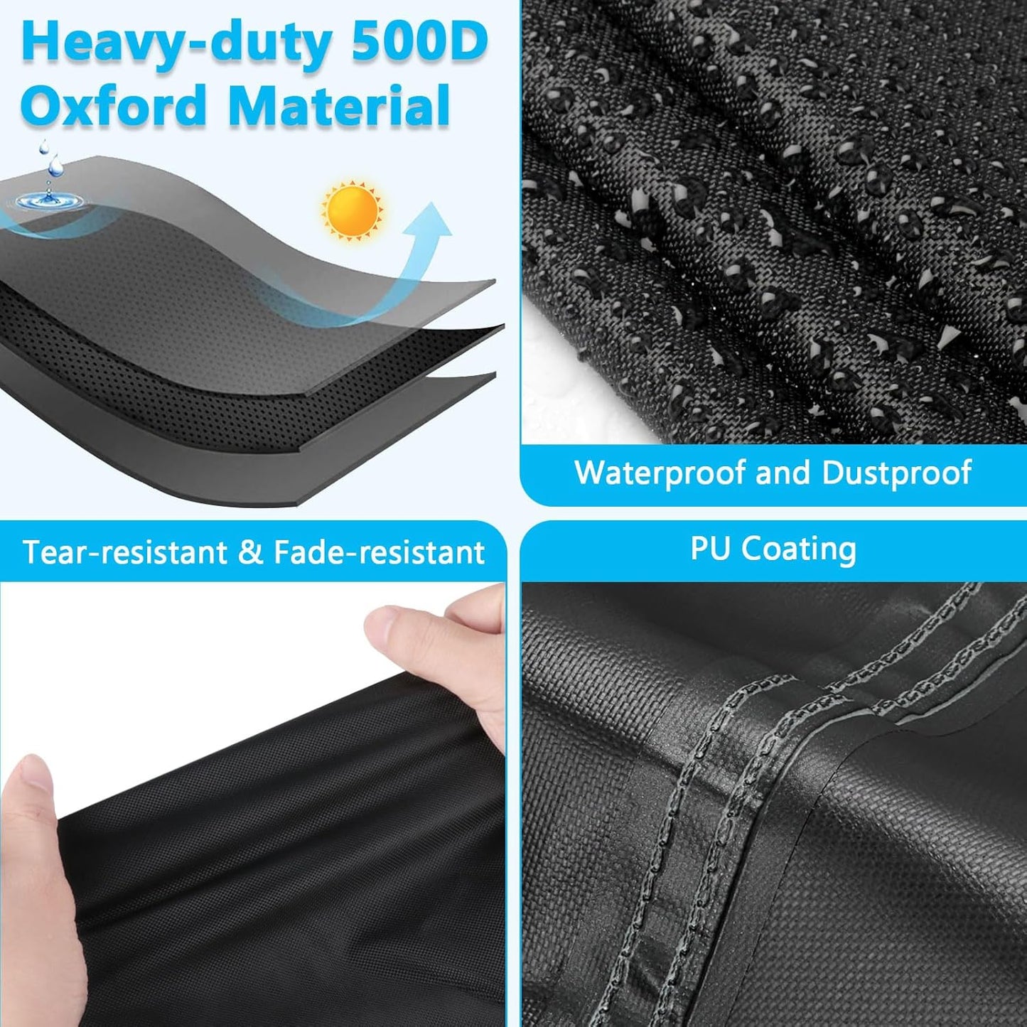 Kingling Outdoor Pizza Oven Table Cover for Ooni Medium Table, Waterproof Outdoor Grill Prep Table