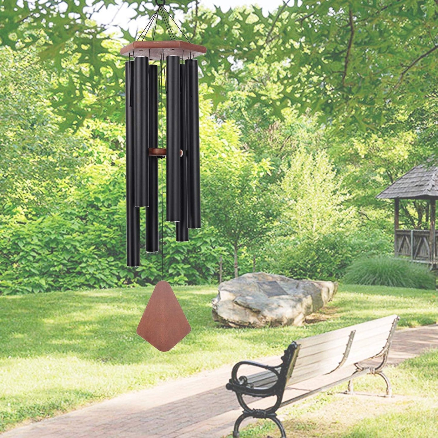Wind Chimes Outdoor Large Deep Tone, 44 Inches Sympathy Wind Chimes Tuned Soothing Melody, Memorial