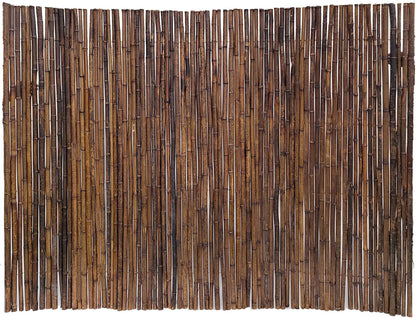 Backyard X-Scapes Bamboo Fencing 6 Feet High Outdoor Decorative Rolled Fence Panel, Caramel Brown 6