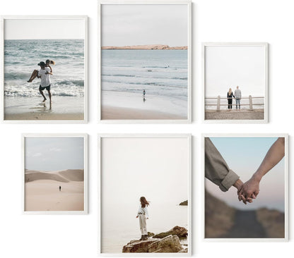 HAUS AND HUES White Frames for Gallery Wall - Set of 6 Picture Collage Frames for Wall, picture