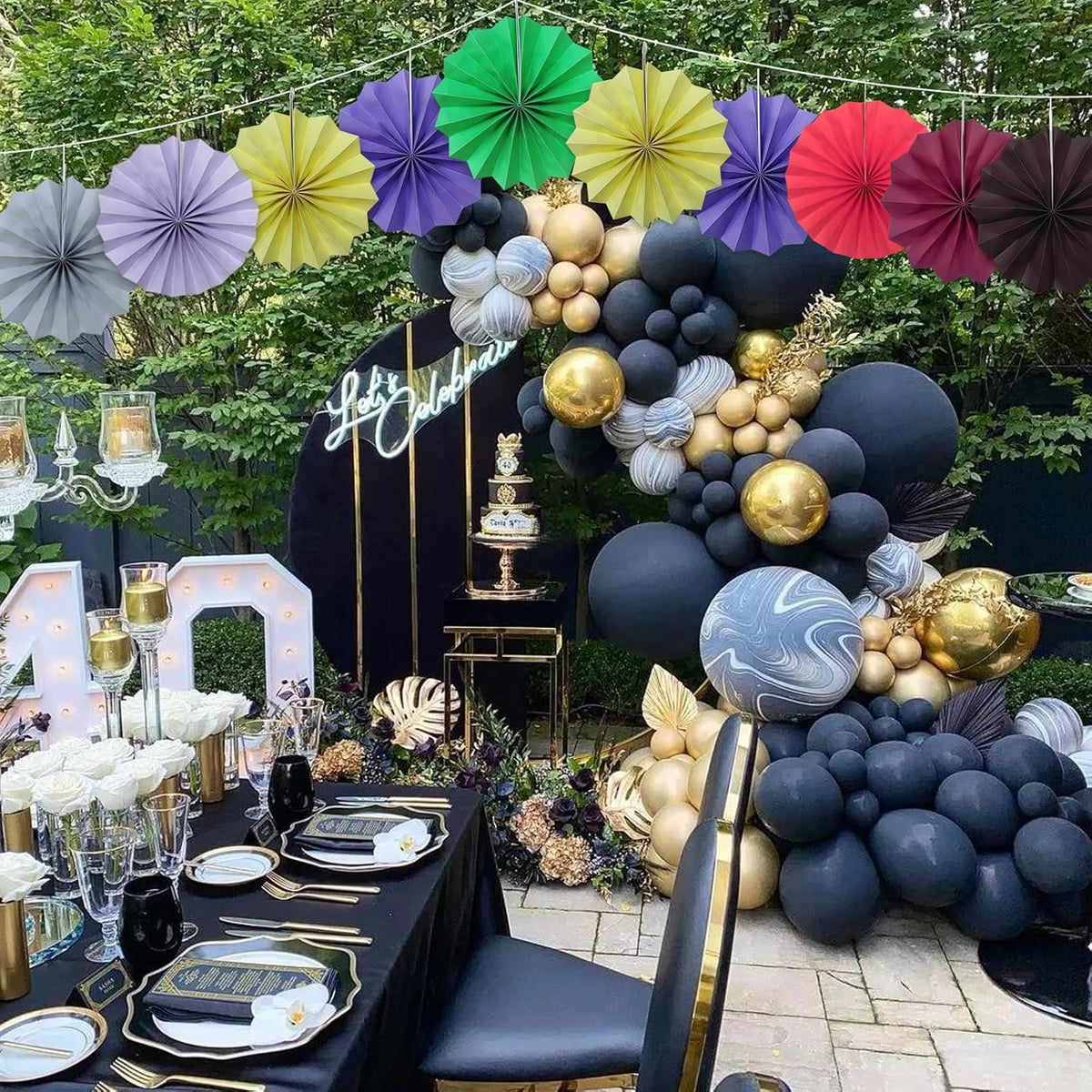 Gray Party Decorations,Wedding Decorations for Party Events Accessories,Anniversary