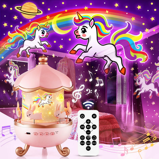 Sound Machine Baby Night Light Projector, 10 White Noise | 21 Colors | 15 Films Toddler Night Light