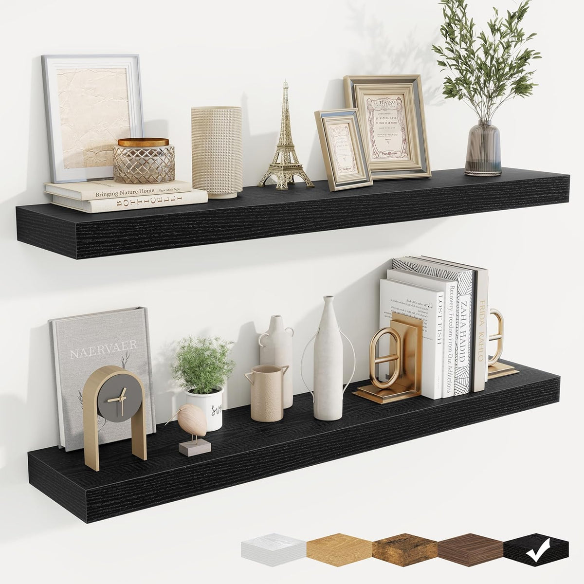 fuqing Floating Shelves for Wall, Bathroom Shelf Wall Mounted for Storage, Shelves with Invisible