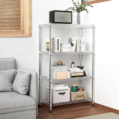 1000 lbs Storage Shelving 4-Tier Utility Shelving Unit Steel Organizer Wire Rack for