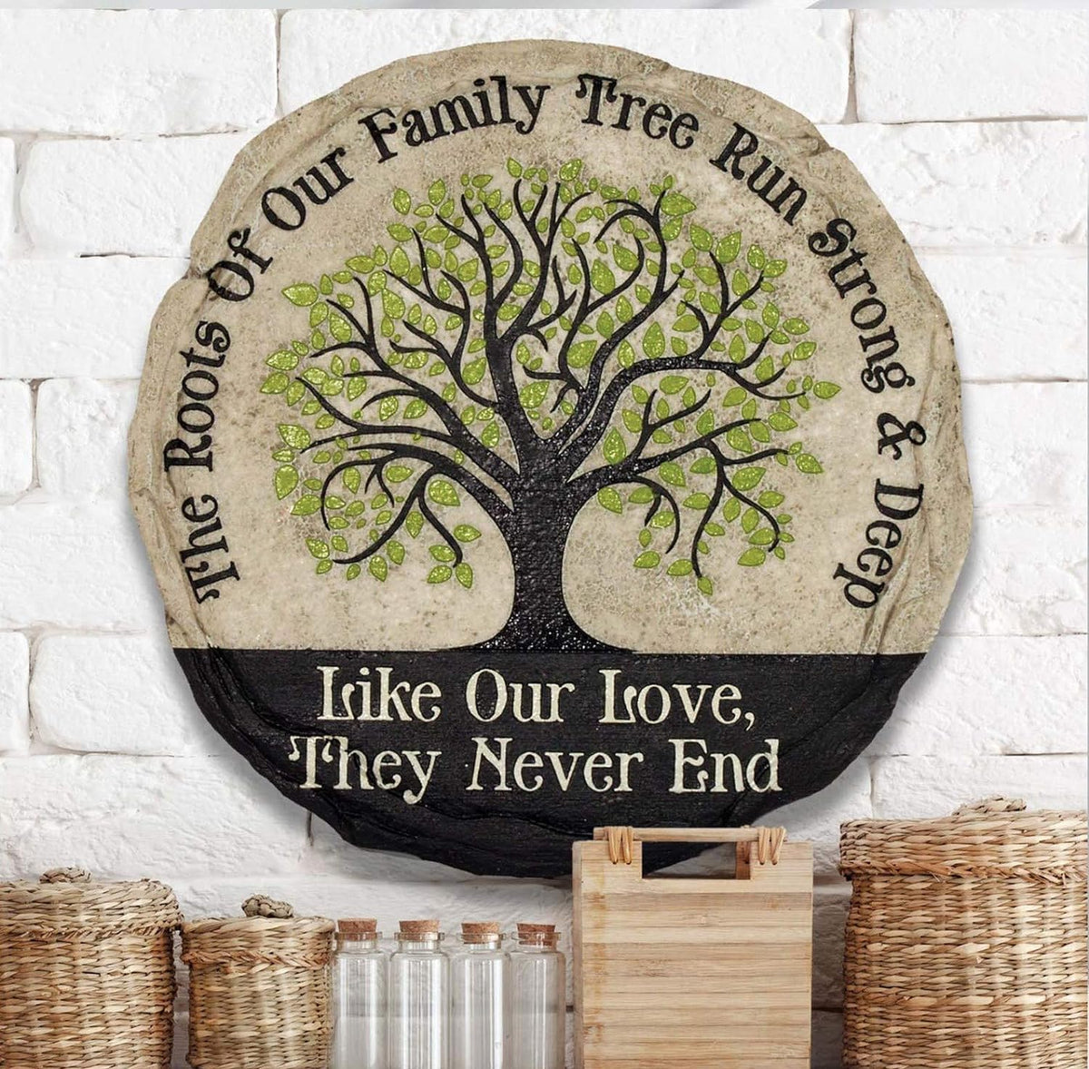 Spoontiques - Garden Décor - Sunflower Stepping Stone - Decorative Stone for Garden