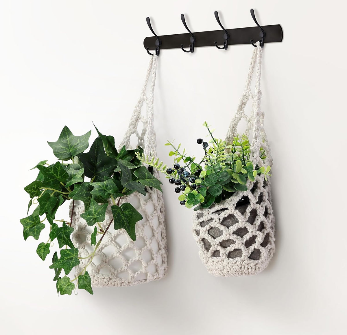 2PK Wall Planters for Indoor Plants, Macrame Plant Hanger | Wall Planter, Plant Hanger, Hanging