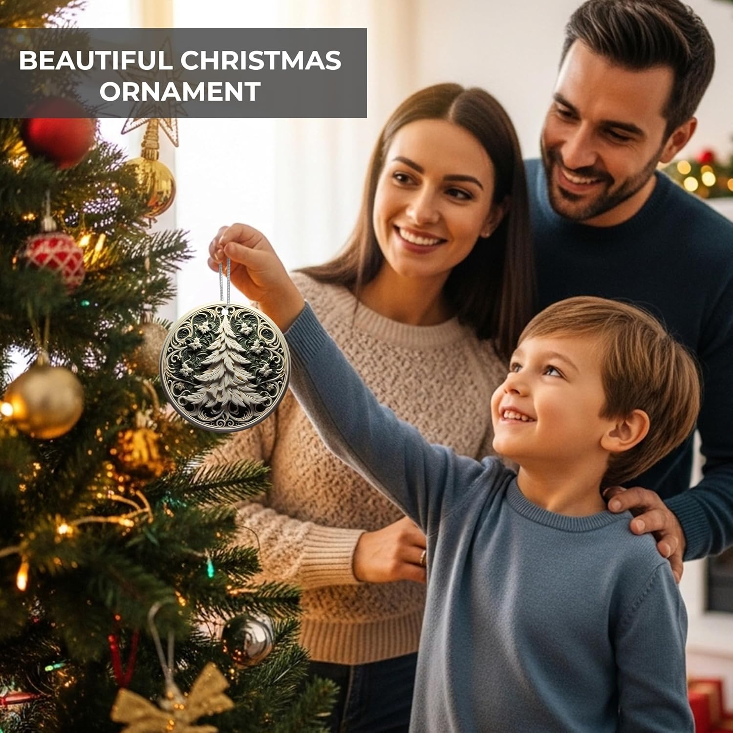 Jabihome Christmas Ornaments 2025, Exchange for Women, Men, Collectible Dated Year Ornaments for
