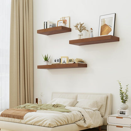 Heimlove 12" Deep Floating Shelves for Wall, 24 Inch Wall Shelf Bathroom Shelves Set of 1, Wall