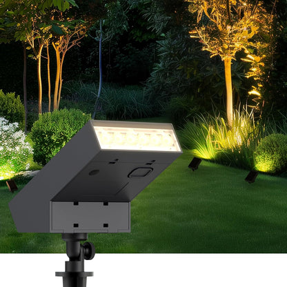 Solar Pathway Lights Outdoor, Dimmable Solar Spot Light IP65 Waterproof, 500LM 3000K Solars Outdoor