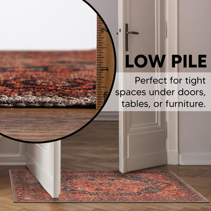 Keen Home Design 2x3 Rug - Machine Washable Entry Rug with Non-Slip Backing, Ideal for Enteryway