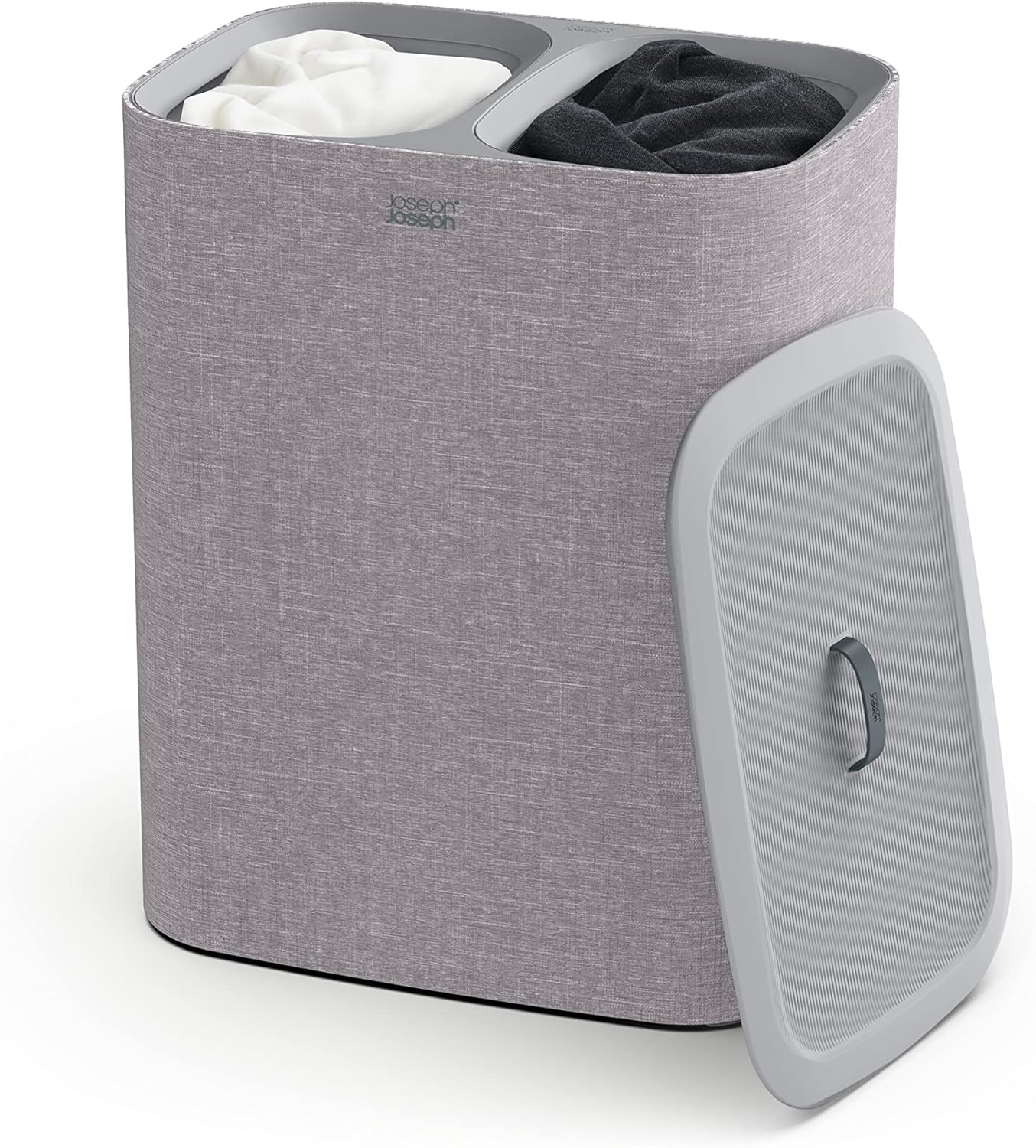 Joseph Joseph Tota 90 liter/23.8 gallon Laundry Hamper Separation Basket with lid, 2 Removable