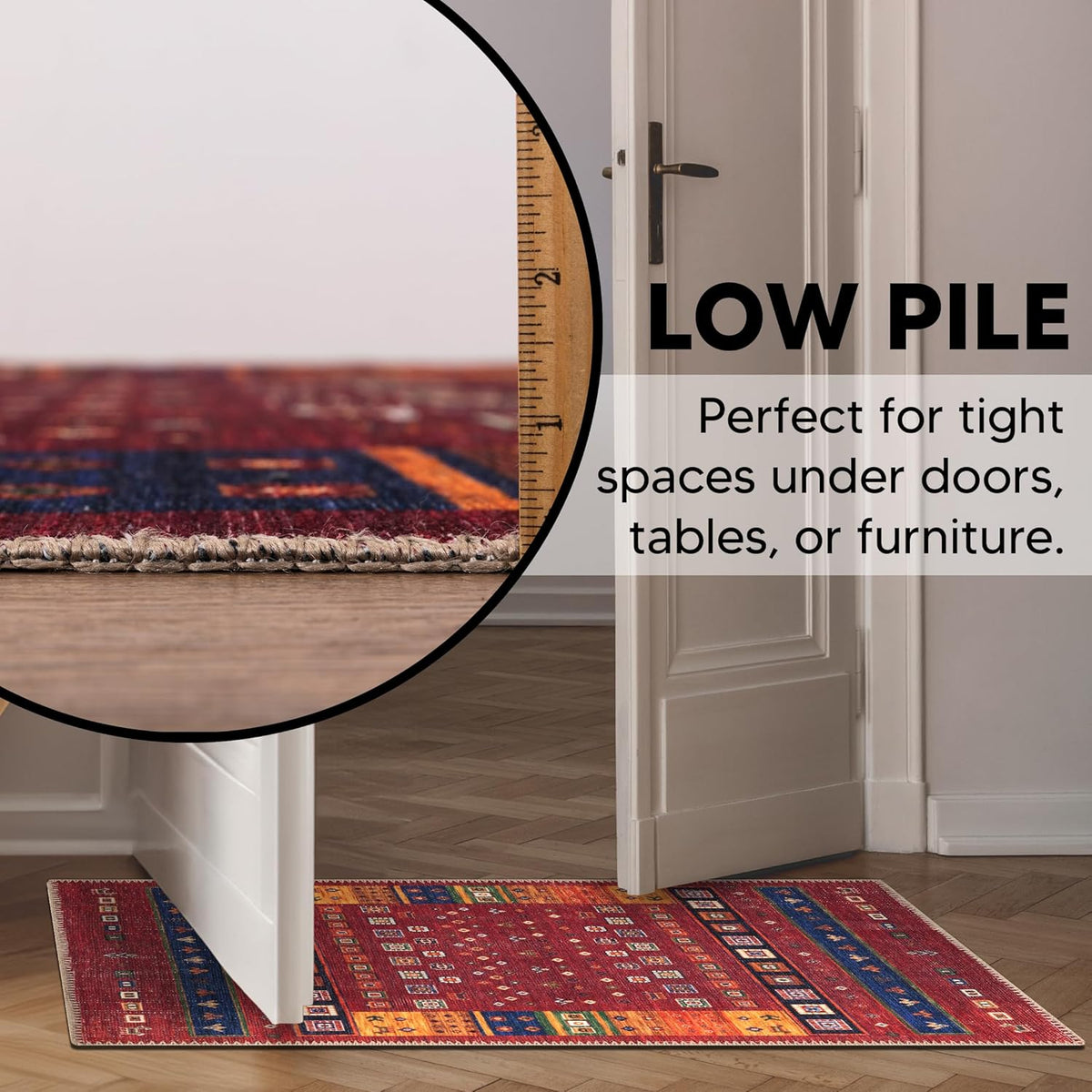 Keen Home Design 2x3 Rug - Machine Washable Entry Rug with Non-Slip Backing, Ideal for Enteryway