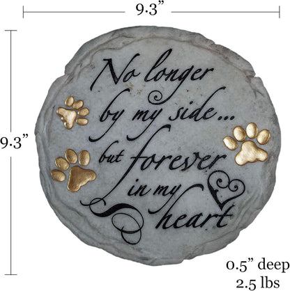 Spoontiques - Garden Décor - No Longer by My Side Stepping Stone - Decorative Stone for Garden
