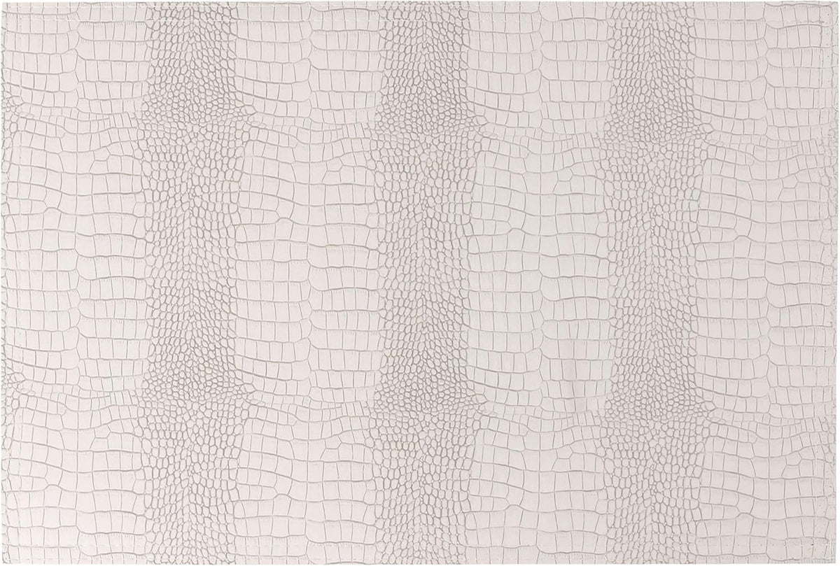Waterproof PU Placemats, Faux Leather Hardboard Place Mats, Set of 8 Table Mats, Easy to Clean
