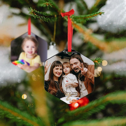 Personalized Christmas Ornaments 2024 Customized with Photo Text Ornament Keepsake Pet First