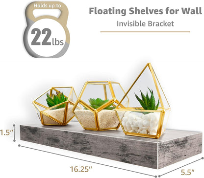 Sorbus Floating Shelves for Wall, Bathroom Shelves Wall Mounted for Kitchen, Bedroom, Living Room