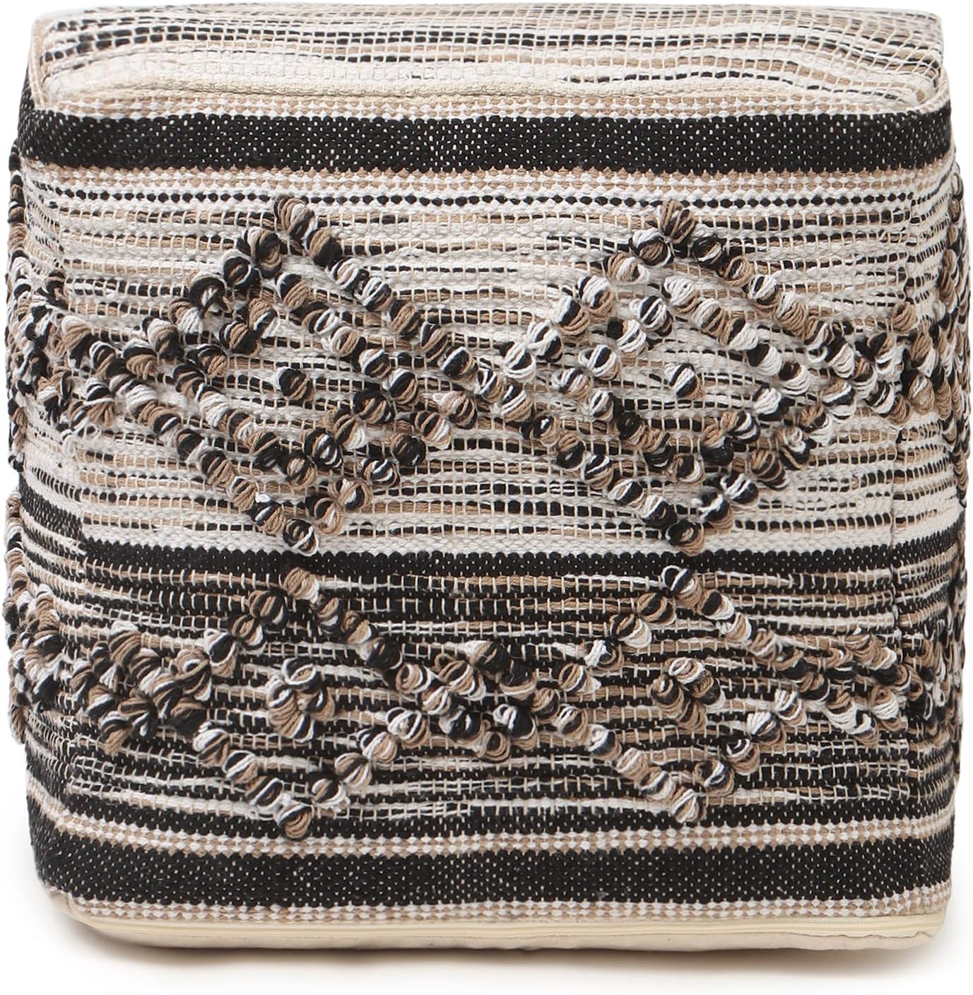 REDEARTH · Tufted Pouf Ottoman with Filler Textured Storage Cube Bean Bag Pouffe Footrest for