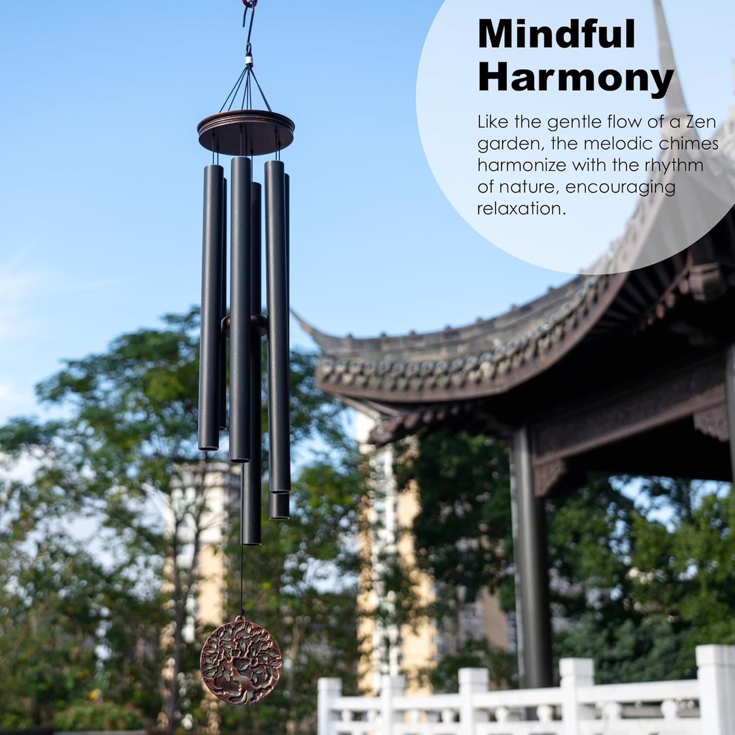 Vanquer Large Wind Chimes for Outside Deep Tone - 46'' Wind Chimes Outdoor Clearance, Memorial