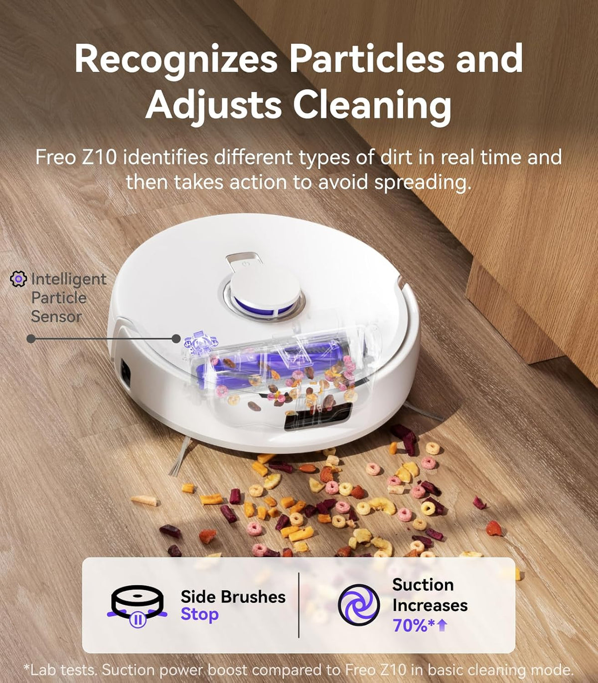 NARWAL Freo Z10 Robot Vacuum and Mop Combo, Tangle Free Robot Mop, 15,000Pa Suction, Adapts to