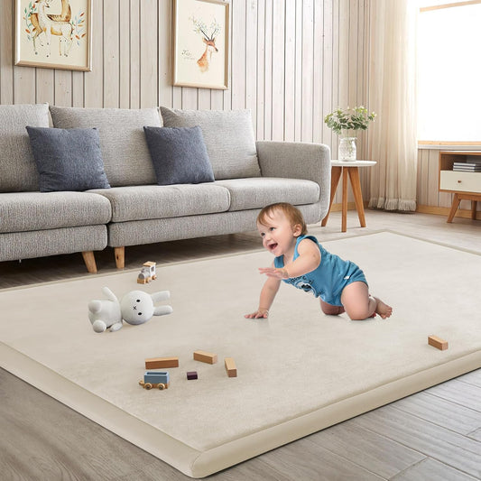 Baby Play Mat for Floor Tummy Time Mat Nursery Rug Muscle Mat Area Rug Playroom Rug Tatami Mat