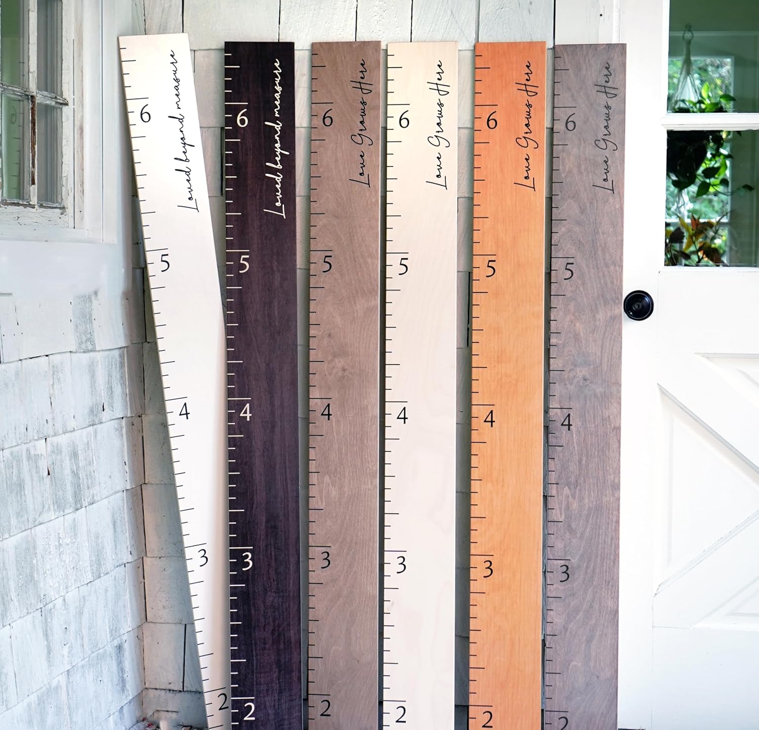 Personalized Growth Chart for Wall - Kids Height Ruler, Wooden Growth Chart for Kids, Wall Ruler