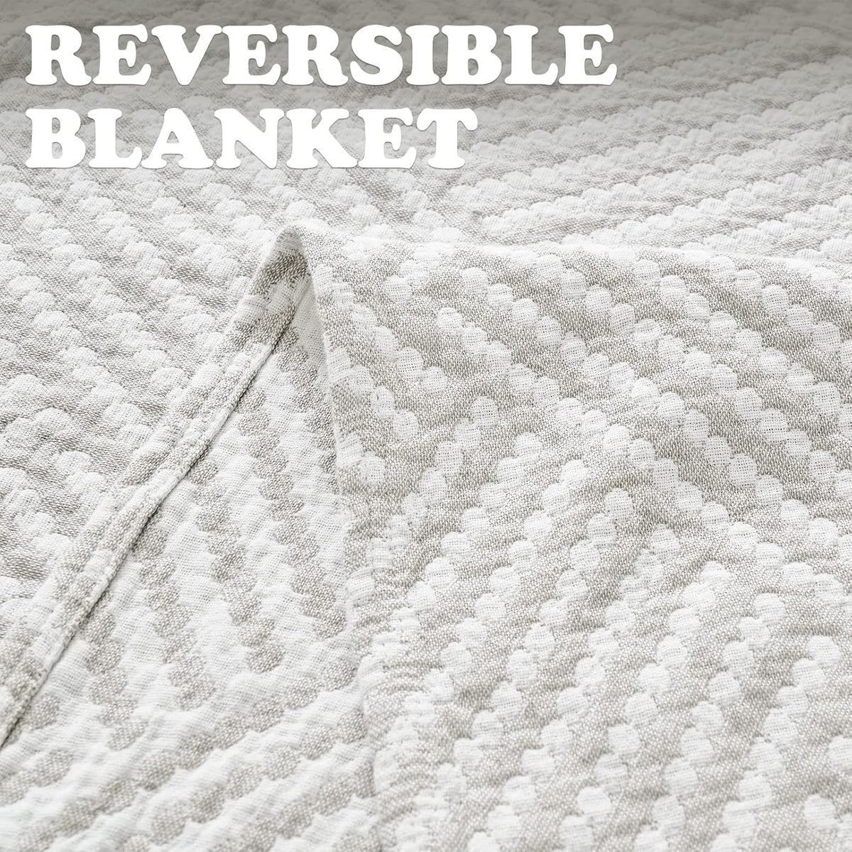 jinchan Boho 100% Cotton Blanket Muslin Twin Size 60x80 Inches Lightweight 3-Layer Geometric Square