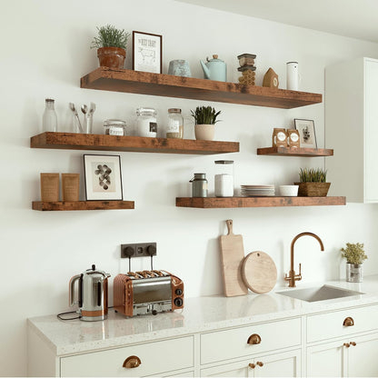 10 inches Deep Floating Shelves 36 inch Long, Sing Shelves for Wall Heavy Duty for Bedroom