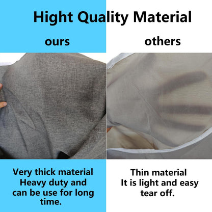 Hanging Laundry Bag with Over Door Hooks, Laundry Hamper and Space Saving Laundry Bag with Zipper