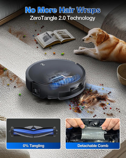 ECOVACS DEEBOT T50 MAX PRO Omni Robot Vacuum and Mop, 18,500Pa Suction, 18mm Auto-Lift, ZeroTangle
