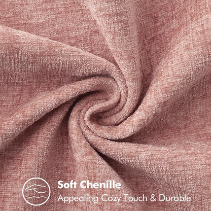 MIULEE Pack of 2 Couch Throw Pillow Covers 24x24 Inch Blush Pink Farmhouse Decorative Pillow Covers