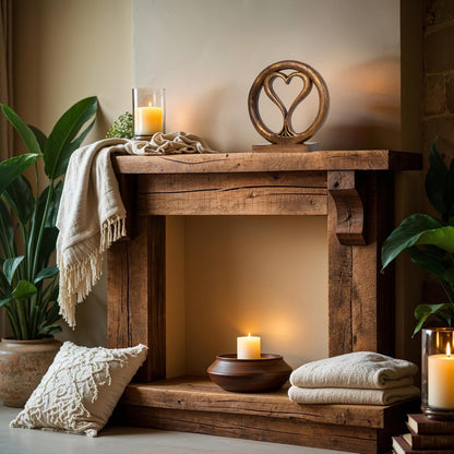 Decozen Gifts for Mom - Wooden Heart Sculpture - Mother's Day Birthday Gifts, Home, Office, Living