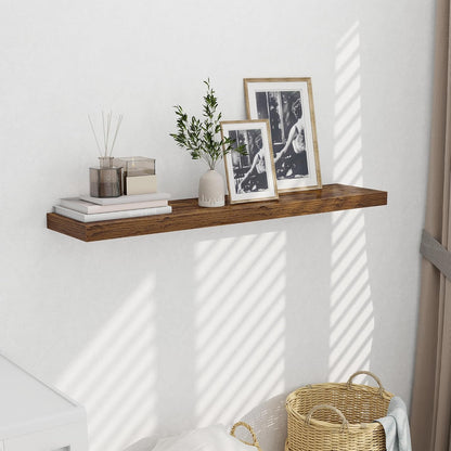 48 Inch Floating Shelves for Wall - 10 Inch Deep Fireplace Mantel Shelf - Wood Floating Shelves for