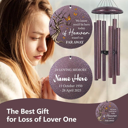 Cardinal Sympathy Wind Chimes Personalized, Windchimes in Memory of a Loved One/Mother, Sympathy