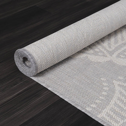 Medallion Outdoor Rug 8x10 Washable Outside Carpet for Indoor Patio Porch Waterproof Easy Cleaning