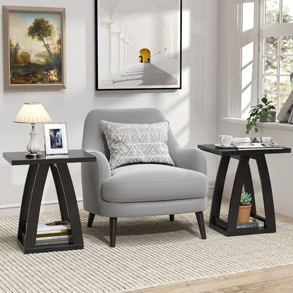 End Tables Living Room, Side Table Beside Sofa, Nightstand for Bedroom, Couch Side Table with